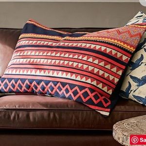 Pottery Barn Mia Appliqué Lumbar Pillow Cover